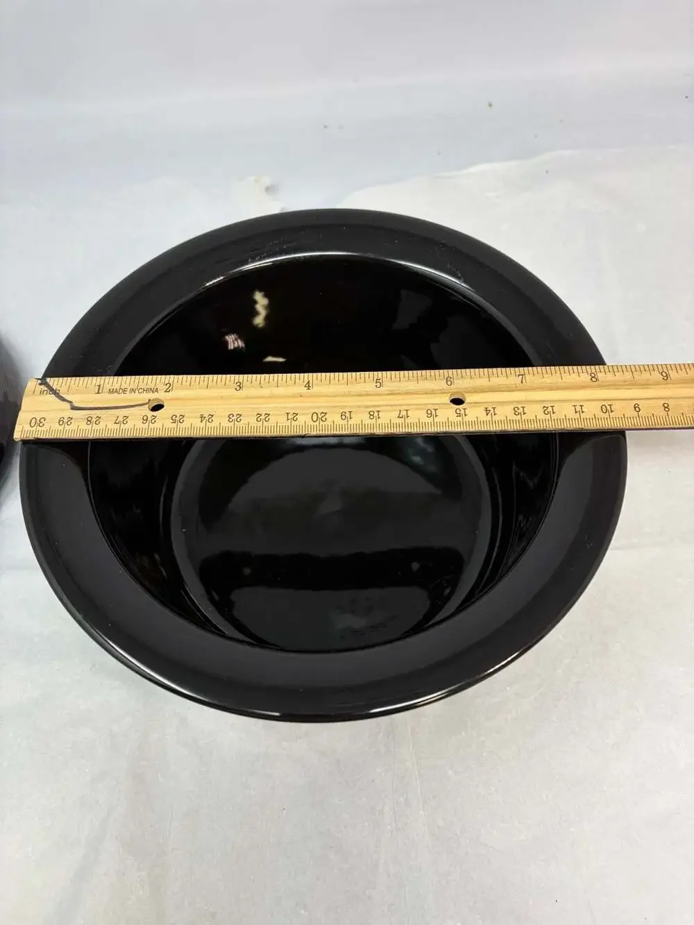 Arabia Finland Aurora Borealis Black Covered Casserole Dish/serving bowl 8 inch